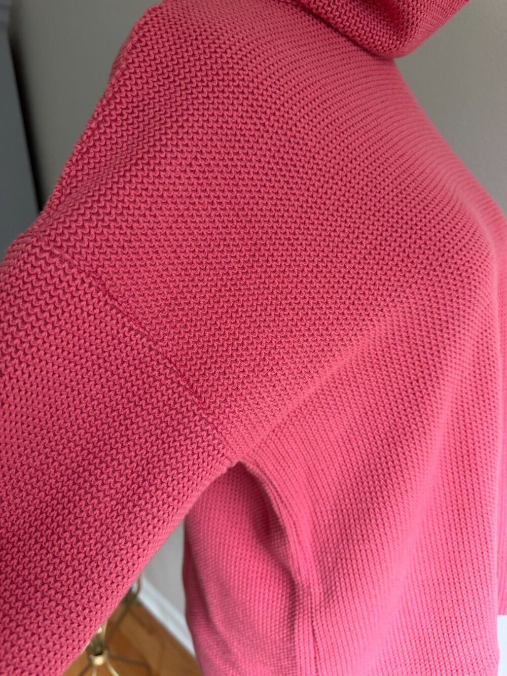 Talbots Textured Knit Cranberry Cowl Neck Sweater - Picture 4 of 8